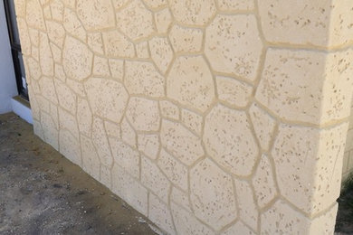 Feature Limestone Render - Home Group WA Millbridge