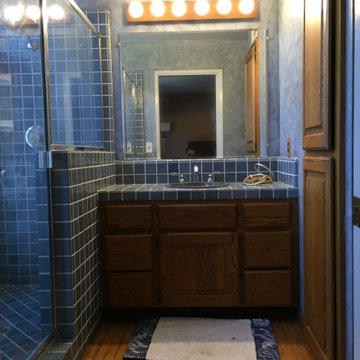 Before photo of the master bathroom