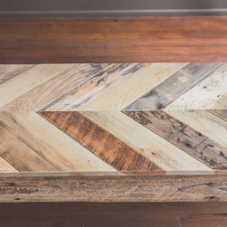 Handmade Chevron Design Dining Table - Products