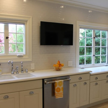 Dramatic transformation to a Tudor kitchen in Glendale