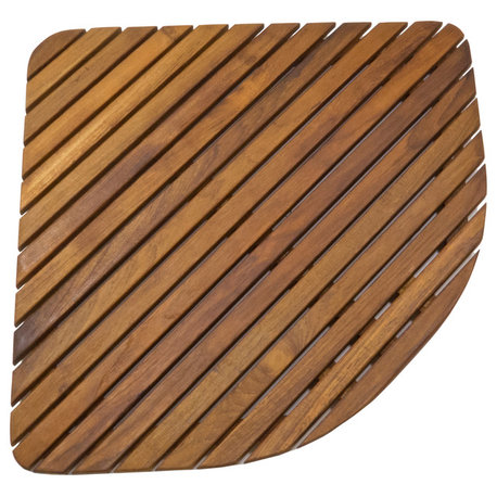 Teak Shower Mat, Triangular