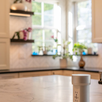 Boulder County Luxury Kitchen Remodel with Quartzite Island & Custom Cabinetry