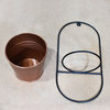 Handmade 100% Iron Round Modern Planters Pot, Copper