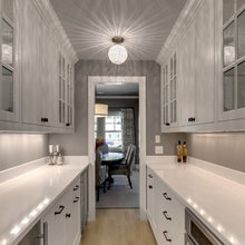 Entry hallway stair cases