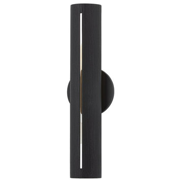 Troy Brandon 1-LT A Wall Sconce B7881-TBK - Textured Black And Soft Black Combo