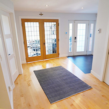 Partitioned home office and guest room remodel