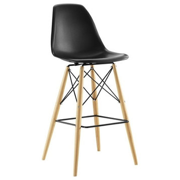 Hawthorne Collections 29.5" Bar Stool in Black