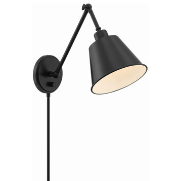 Crystorama Lighting Group MIT-A8020 Mitchell 30" Tall Wall Sconce - Matte Black