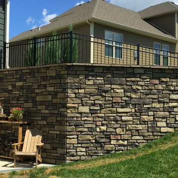 Cultured Stone Retaining Wall