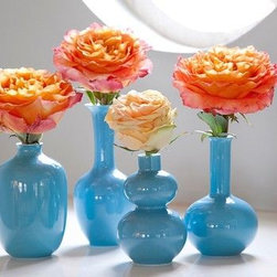 Tozai Home - Assorted Small Blue vases - Vases
