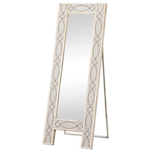 Bling Beveled Glass Cheval Mirror Contemporary Wall Mirrors
