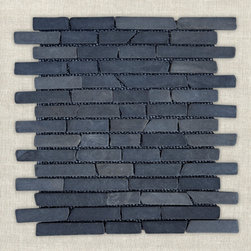 PANTAI - Midnight | 12" x 12" | Marble Mosaic - Mosaic Tile