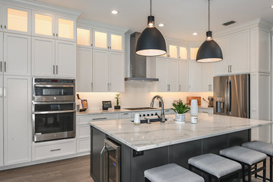 Minimalist kitchen photo in Tampa