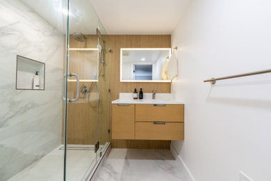 Bathroom - bathroom idea in San Francisco with a floating vanity