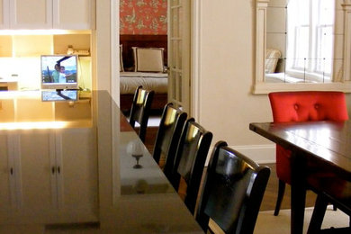Elegant dining room photo in New York