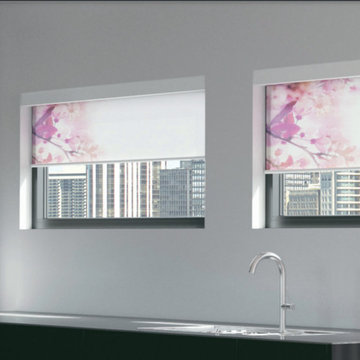 Designer Collection Roller Shades Sakura Fabric