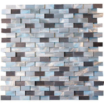 11.75"x12" Slender Lady 3D Aluminum Mosaic Tile Sheet