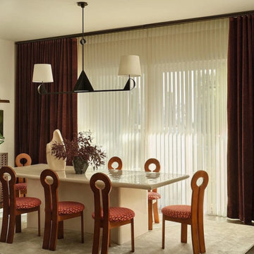 Artistic Dining Room with Sculptural Charm