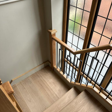 Oak Staircase Renovation | Metal Spindles | Wimbledon, London