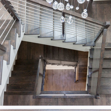 Project #50 | Geometric Staircase with Contrasting Tones