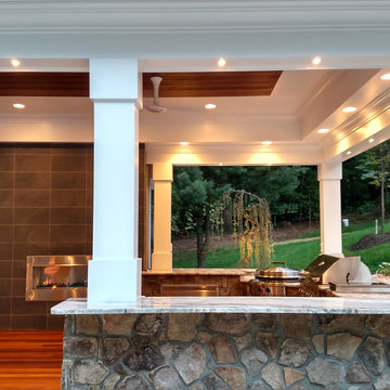 McLean Infinity Pool, Pavilion, & Terraced Patios