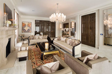 This is an example of a traditional living room in Miami.