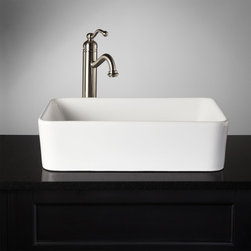 BLANTON RECTANGULAR PORCELAIN VESSEL SINK - Products