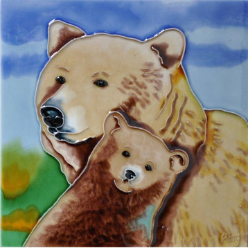 Bear Mom and Baby Tile