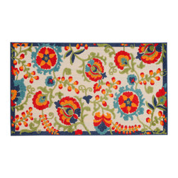 Nourison - Nourison Aloha 3' x 5' Multicolor Farmhouse Area Rug - Doormats