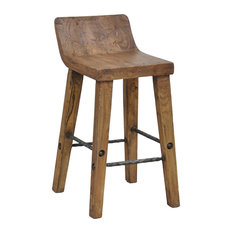 Low Back Bar Stools and Counter Stools | Houzz - Kosas Home - Reagan Low-Back Counter Stool - Bar Stools And Counter Stools