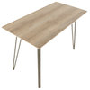 Lumisource Sedona Counter Table, Light Brown Wood
