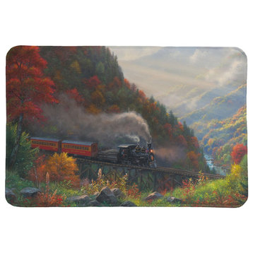 Great Smoky Mountain Railroads Memory Foam Rug, 2x3'