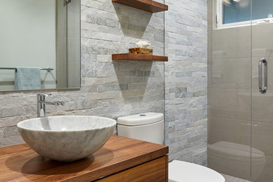 Inspiration for a contemporary bathroom remodel in San Francisco