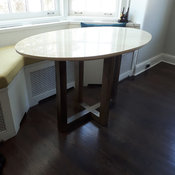 Custom green marble table