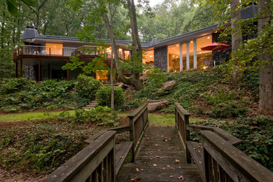 Trendy exterior home photo in Charlotte