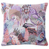 Pillow Cover Jungle Birds, Violet, 15.7"x15.7"