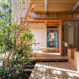 他の地域の北欧スタイルのおしゃれなデッキの写真