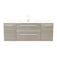 Silhouette 2-Door 2-Drawer Wall-Mounted Vanity, Aria, 48"