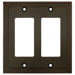 Cosmas - Cosmas 25090-ORB Oil Rubbed Bronze Double GFCI / Decora Wall Plate - Finish: Oil Rubbed Bronze