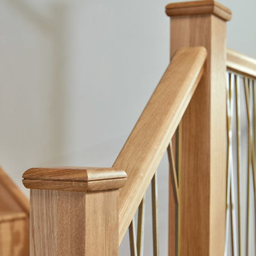 Opus Gold Finish Staircase