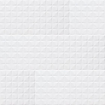 Dymo Chex White 12X24 Glossy Ceramic Tile, (4x4 or 6x6) Max Order One Sample