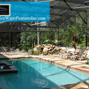 Small pool waterfall