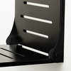 Seachrome Silhouette Folding Wall Mount Shower Bench Seat, Matt Black Seat