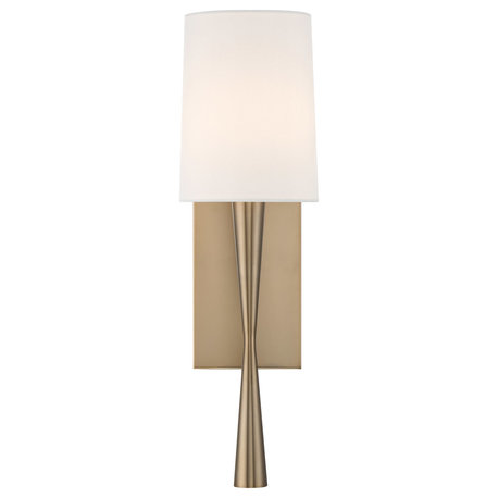 Trenton 1 Light Sconce in Aged Brass