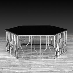 Lorensia Coffee Table Silver Large - Lorensia Collection - Coffee Tables
