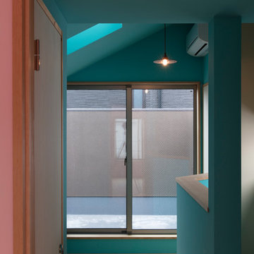 hazy blue