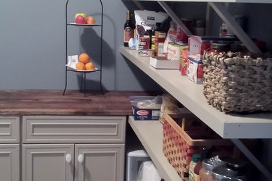 Kitchen pantry - mid-sized country u-shaped kitchen pantry idea in St Louis