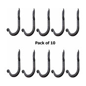 10 Hook Black RSF Iron Single 3 1/2"H X 1 1/4" Proj |