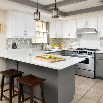 Grey & White Kitchen Remodel