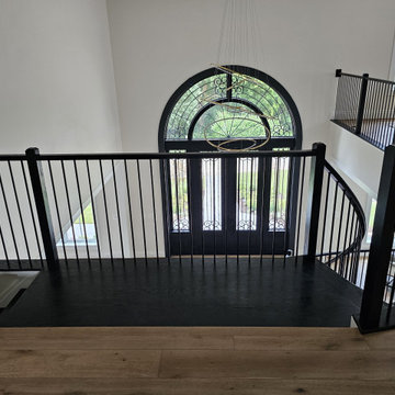 Project #130 | Curved Staircase with Wraparound Balcony